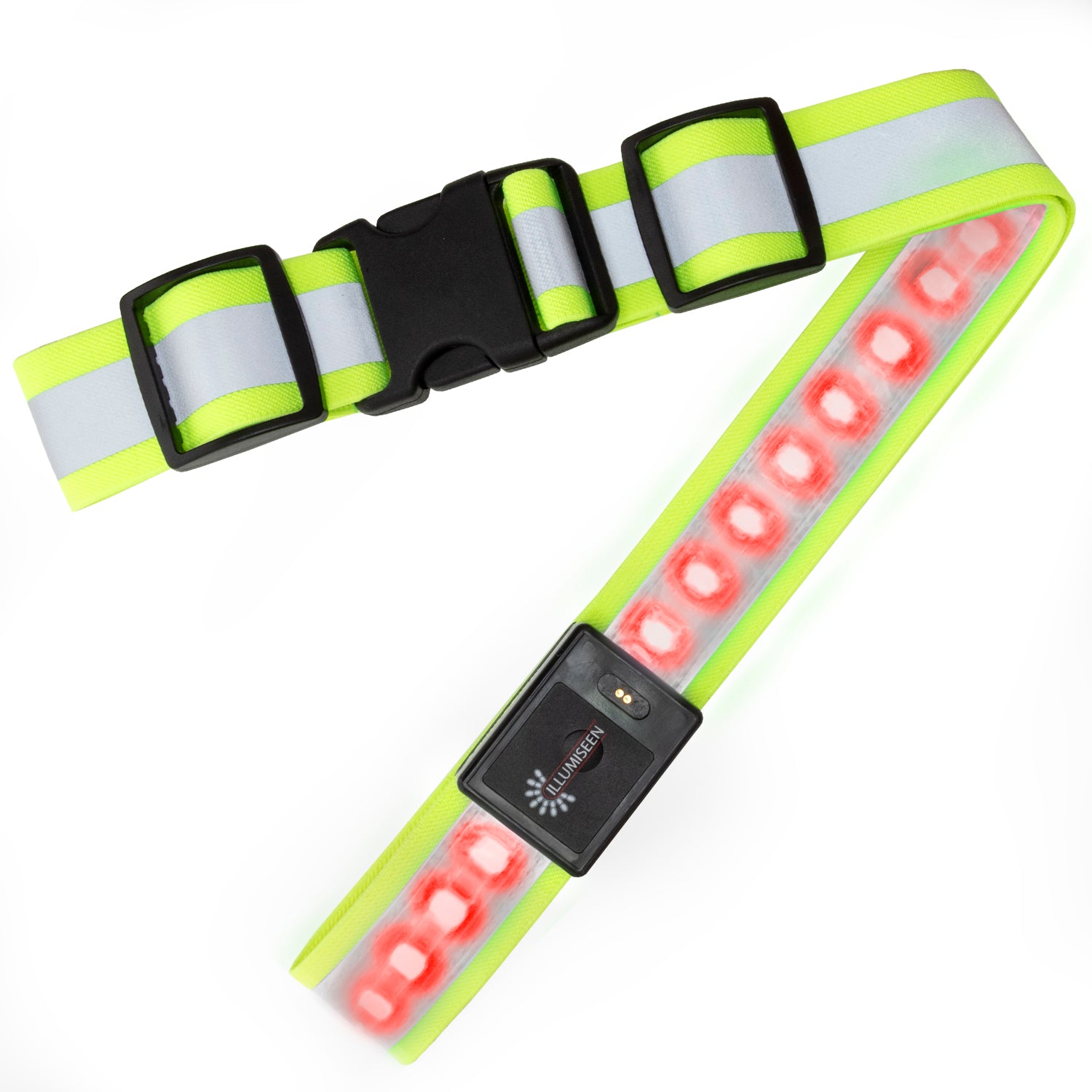 LED Belt 2.0 - 8 Bright LED Colors in One Safety Belt - Illumiseen