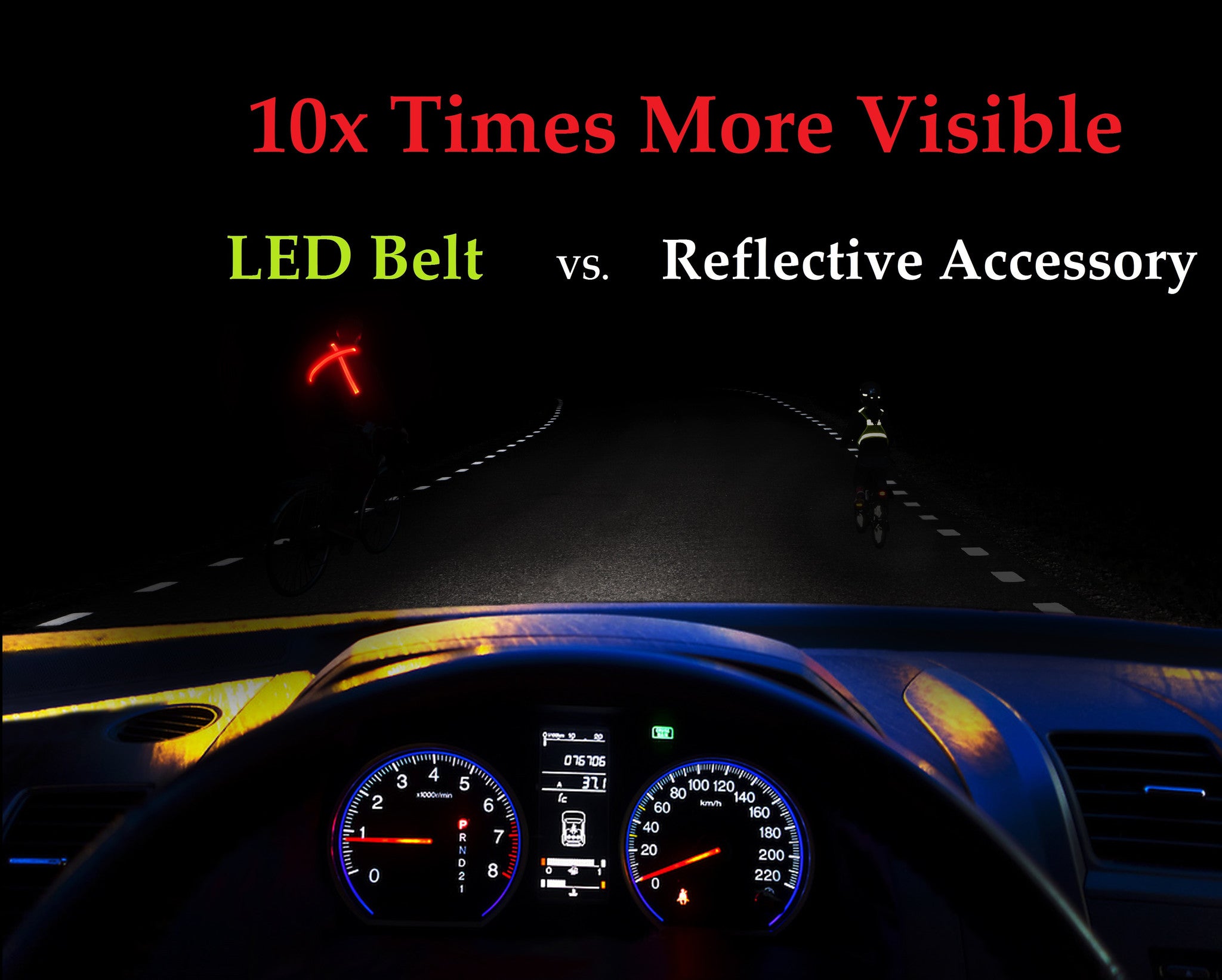 LED Belt: Reflective Safety Belt - Illumiseen